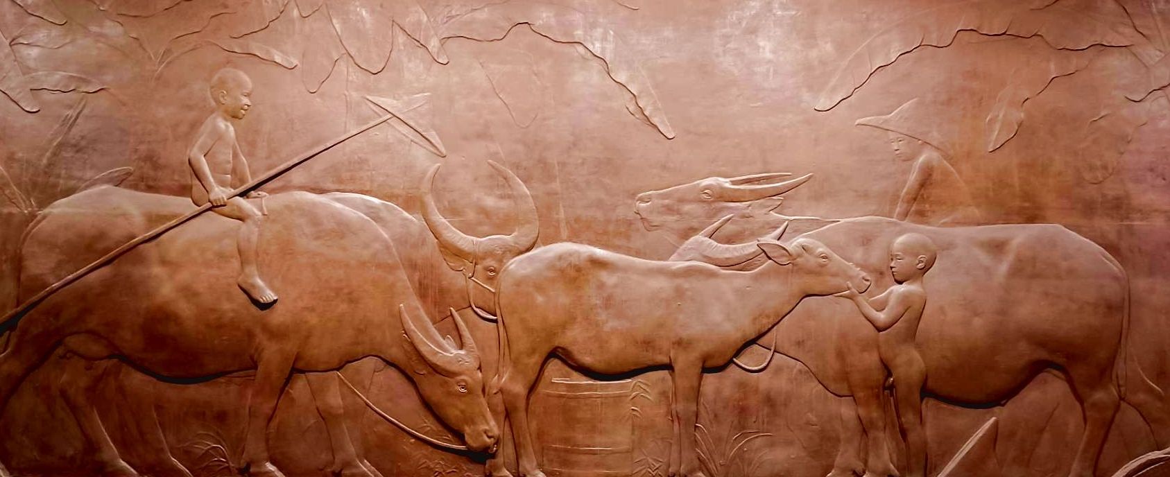 雕塑家黃土水的代表作,就是1930年的〈水牛群像〉