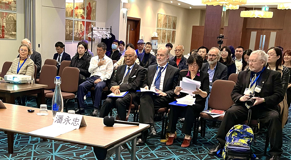 5月27日，在英國倫敦皇家國家酒店舉行「追憶六四，展望未來——倫敦『六四』34 周年國際紀念研討會」掠影。圖-歐洲之聲提供