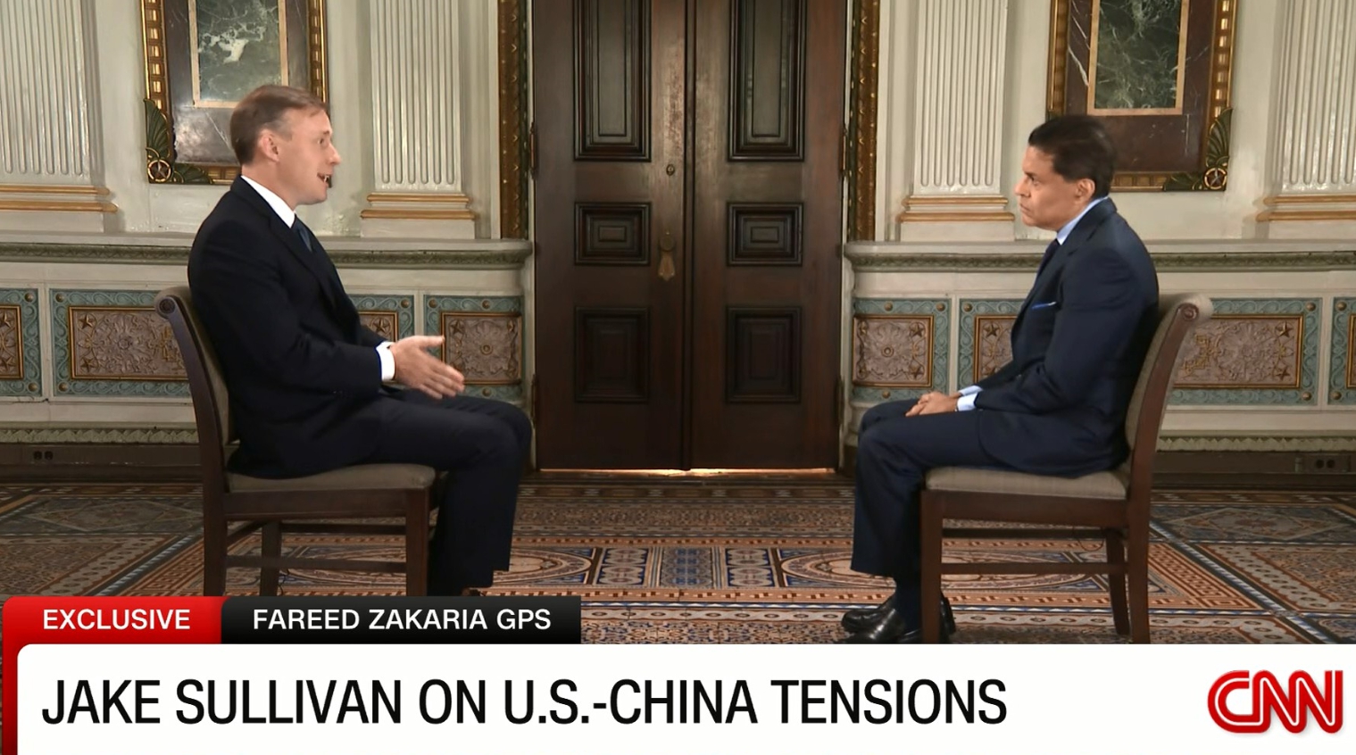 CNN記者兼華盛頓郵報專欄作家Fareed Zakaria專訪白宮國家安全顧問Jake Sullivan