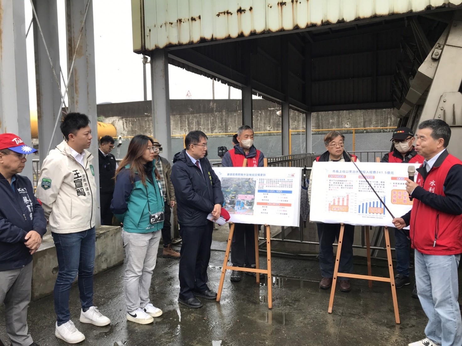 凱米颱風災後復建，臺南市長黃偉哲向中央爭取近48億，已經發包施工，淹水面積大幅減少，治水有成效