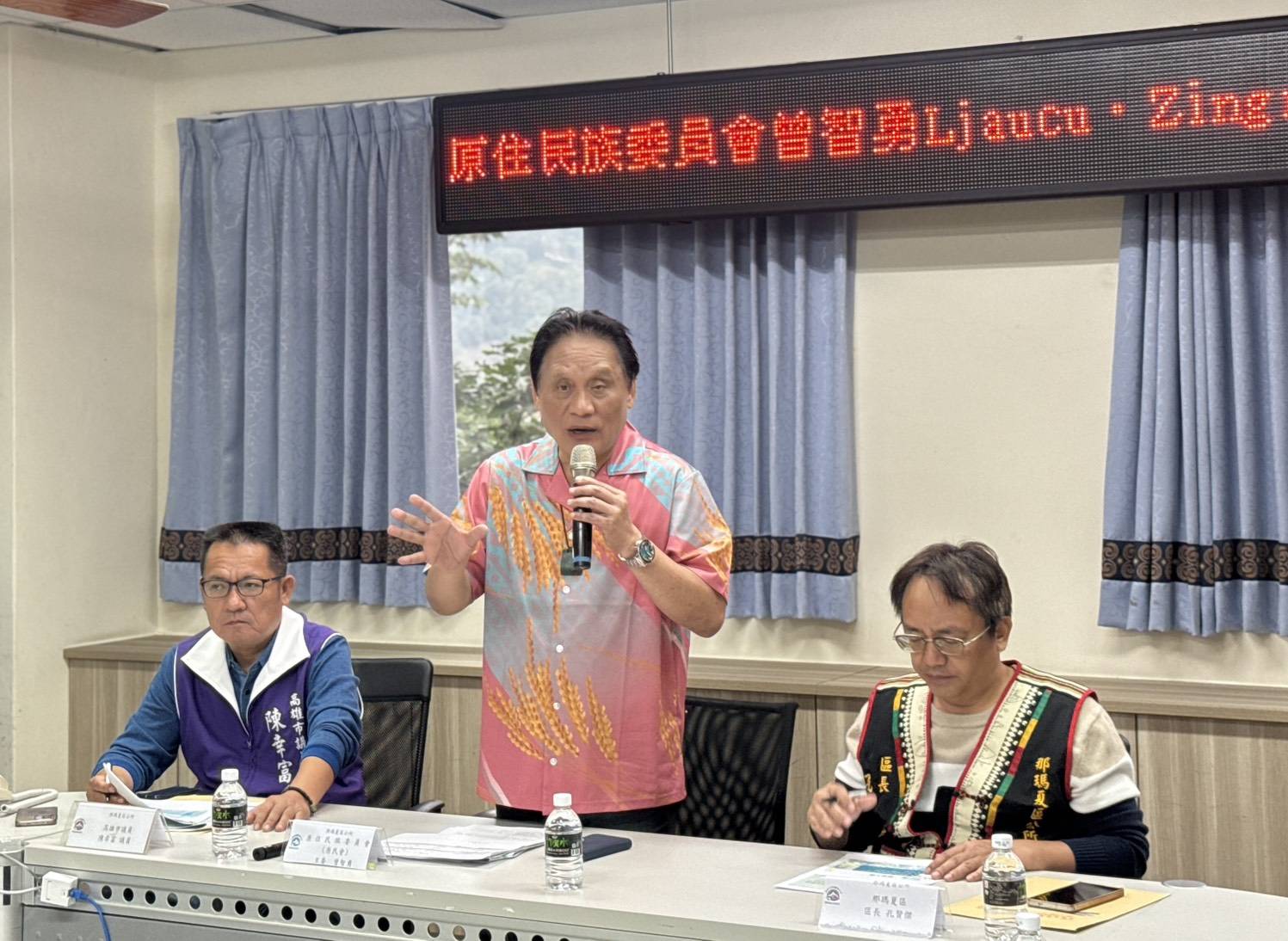 原民會主委曾智勇Ljaucu‧Zingrur赴高雄說明 丹娜絲颱風及七二八豪雨災後復原重建計畫 原民會主委曾智勇Ljaucu‧Zingrur赴高雄說明 丹娜絲颱風及七二八豪雨災後復原重建計畫