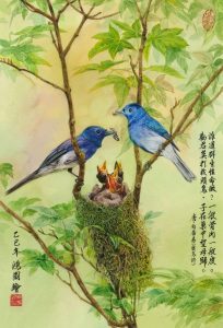 《幸福》黑枕藍鶲。（圖片提供∕柯鴻圖）