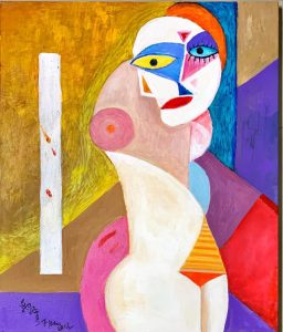 陳朝寶Line給好友的作品圖檔好久沒作畫會技癢