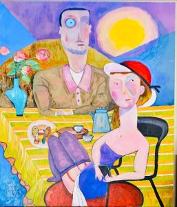 陳朝寶Line給好友的作品圖檔走累了須要休息