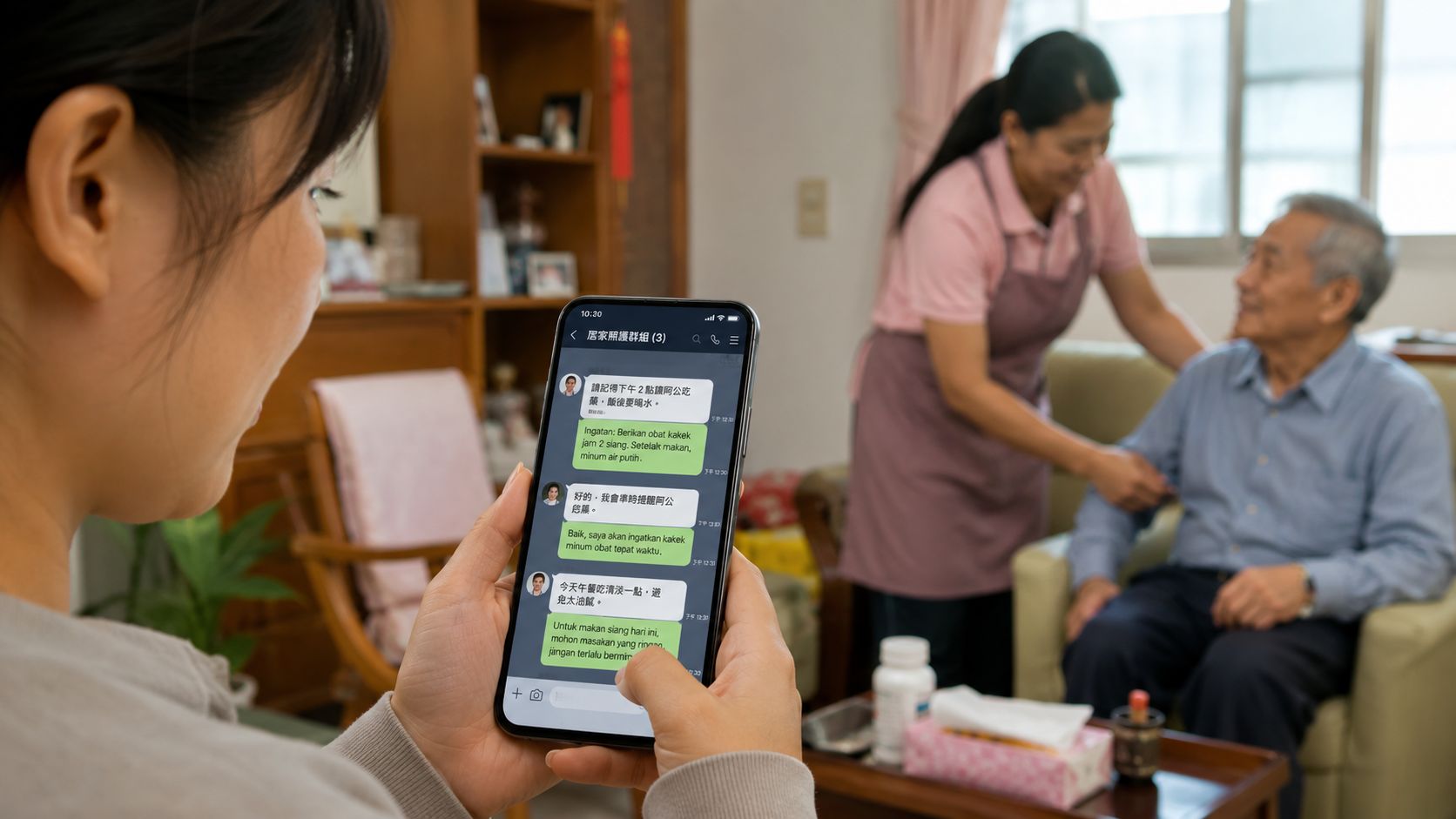 請外傭最怕「他點點頭 我就以為她聽懂了」使用LINE群組翻譯降低誤會也防止意外