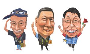 候選人形象卡漫化的特色，可強化記憶點與識別度。（圖片提供∕漫畫家凌群）