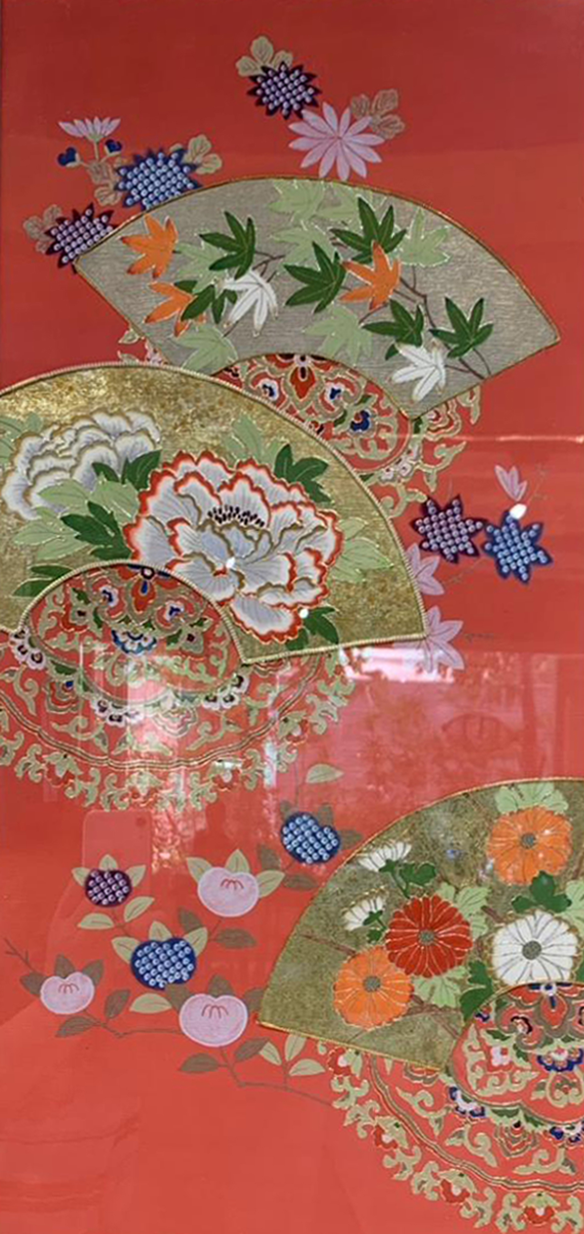 京都手描友禪擁有約350年歷史的頂級和服染色工藝。（圖片提供∕台北漢紙公司）