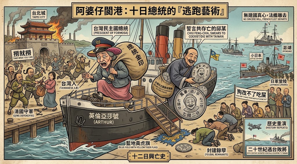 〈專文〉阿婆仔閬港─淺談台灣民主國十二日興亡史及其對後世的影響