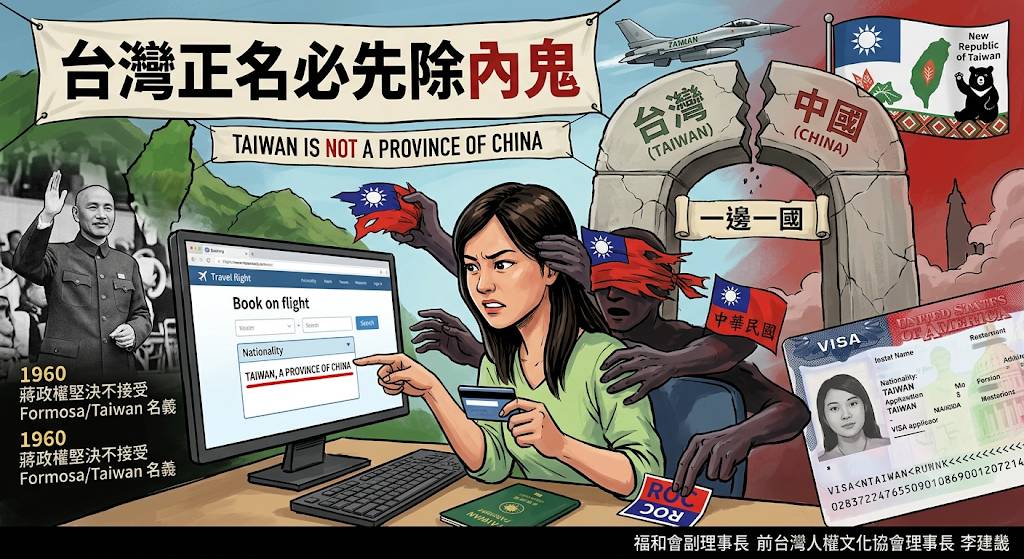 〈專文〉台灣正名必先除內鬼 〈專文〉台灣正名必先除內鬼
